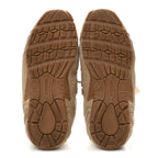 X NEW BALANCE Suede Shearling 530 SL Sneakers Ecru