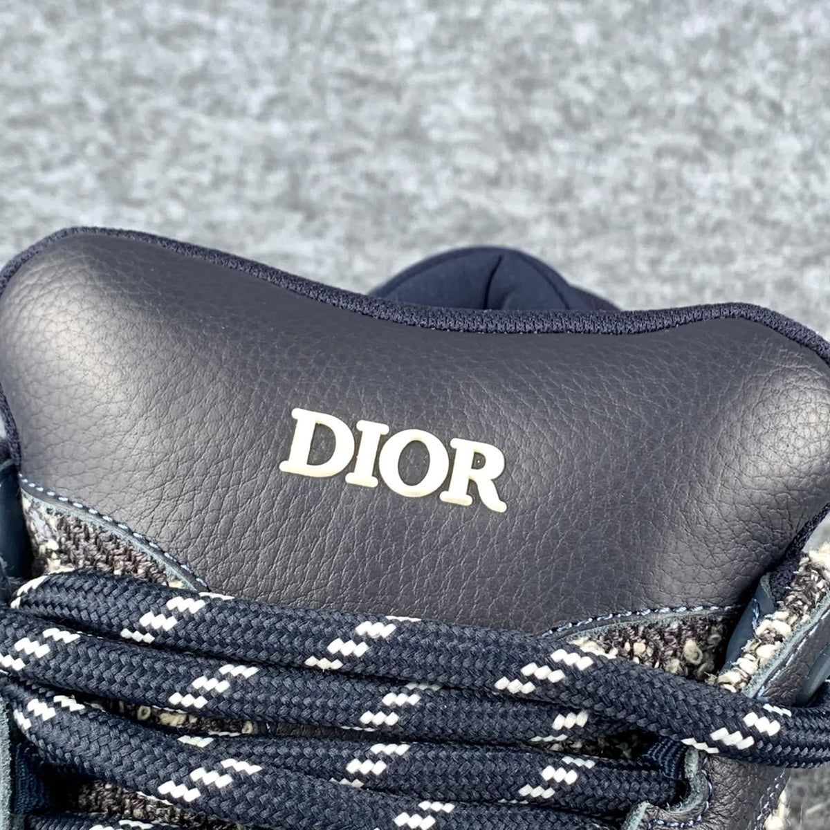 Dior B9S Skater Sneakers 'Dark Navy Tweed'