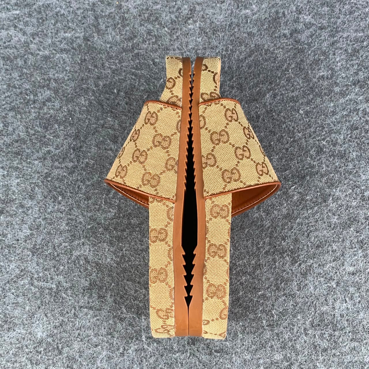 Gucci GG Cattern Canvas Slide Sandals