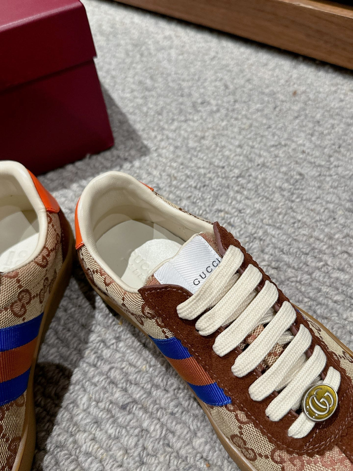 GG & ADIDAS GAZELLE SNEAKER BROWN SUEDE